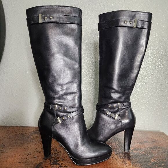 Cole Haan Nike air Black Heeled Boots - Picture 5 of 16